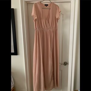 Peach chiffon  Lulu’s Dress